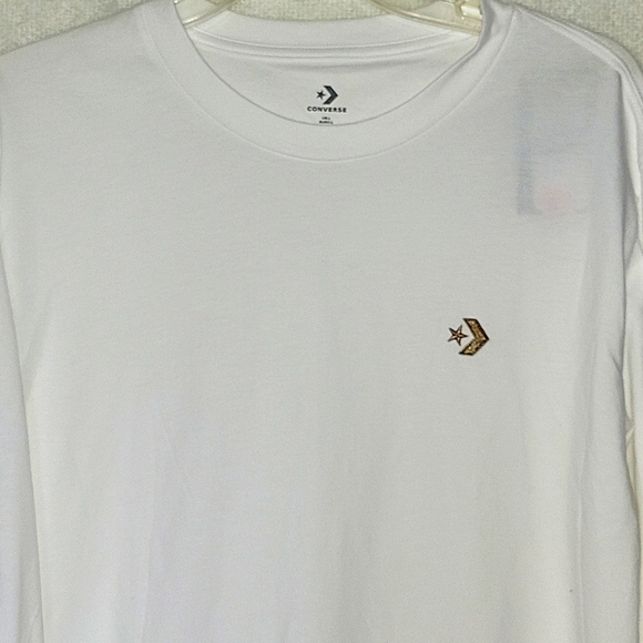 Men's Converse Long Sleeve Crew T-Shirt Large - Picture 2 of 3